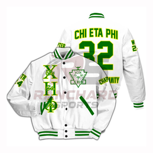 Chaqueta Universitaria para Hombre, Estilo Casual y Elegante para Otoño e Invierno, Chaqueta Universitaria para Hombre, Chaqueta Universitaria CHI ETA PHI - Product Image 1