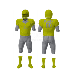 Uniformes de Fútbol Americano Personalizados para Adultos, Ropa Deportiva Corta 100% Poliéster Transpirable, Precio al por Mayor, Suministro Directo de Fábrica - Product Image 2