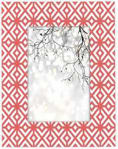 Marco de fotos de resina Pintura roja geométrica Marcos DE FOTOS bohemios - Product Image 2