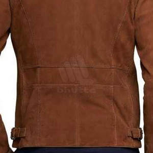 Vestes en daim pour hommes avec col montant et logo sur le devant - Design moderne pour le streetwear et le quotidien - Product Image 5