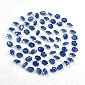 Zafiros Azules Naturales de Primera Calidad, Calibrados, Corte Ovalado de 3x4mm, Color Azul Claro, Piedras Preciosas Sueltas para Joyería - Product Image 2