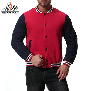 Chaquetas de béisbol para hombre, de alta calidad, con cuello levantado y mangas largas, precio ajustable, FM LOGAN SPORTS - Product Image 2