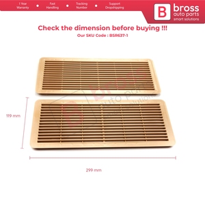 BSR637-1 2 Piezas Cubierta de Rejilla de Ventilación para Techo Solar, Color Beige, para W202 W203 W208 W209 W210 W211 W215 W219 W220 W240 W140 A2117840644 - Product Image 6