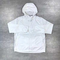 Conjunto Deportivo de Dos Piezas Personalizado, Ecológico, Ligero, para Hombre, de Poliéster/Algodón, con Capucha, Cortavientos, para Gimnasio