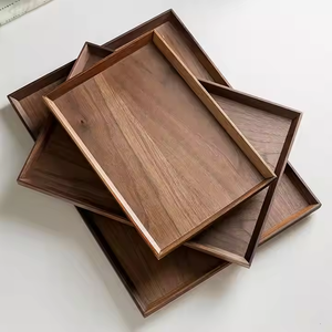 ถาดเสิร์ฟไม้แบบกำหนดเองสำหรับขนมปังชากาแฟอาหารสำหรับงานเลี้ยงอาหารค่ำโดยงานฝีมือเสี้ยว - Product Image 3
