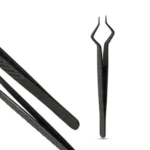 Nouvelle arrivée pince à cils utilisée pour isoler les cils pince à épiler à pointe pointue professionnelle de haute qualité logo personnalisé - Product Image 4