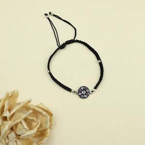 Tobillera Aasma Nazakat de Plata 925 con Rubí, Zirconia y Diamantes, Bañada en Oro para Fiestas y Eventos - Product Image 5