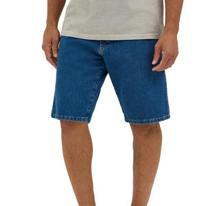 <b>Mens</b> Customizable Acid Washed Denim <b>Shorts</b> Classic Fit Personalized Printing Embroidery Private Label and Logo Services - Product Image 1