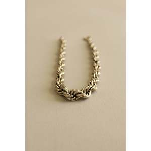 Bold Vintage Gold Plated <b>Rope</b> <b>Chain</b> Bracelet with Pearls and Diamonds Trendy Religious Geometric Pattern for Parties and Gifts - Product Image 3