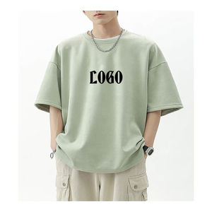 T-shirt Homme Vintage Délavé Coupe Classique 100% Coton Biologique Col Rond Manches Courtes Sérigraphie Anti-Plis Décontracté Streetwear ODM - Product Image 5