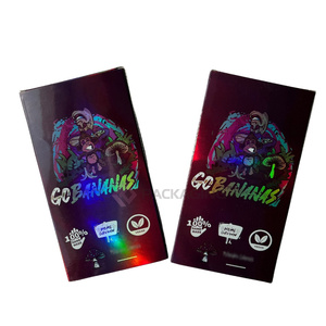 Emballage de barre de chocolat holographique Boîte de chocolat hologramme irisé avec boîte Master Lock pour <span class=keywords><strong>10</strong></span> barres - Product Image 1