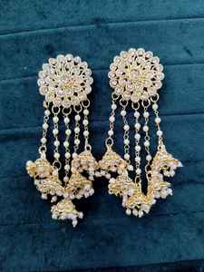 Luxe Dernière Collection Exclusive Bhahubali Designer Fashion Jhumki Boucles d'Oreilles Pour Femmes - Product Image 3