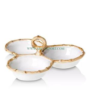 Tazón para servir de mezcla de alimentos de forma redonda de latón puro con diseño de flores de Color negro, tazón decorativo Simple moderno estándar de alta calidad - Product Image 5