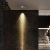 Plafonnier encastré en aluminium pour intérieur, éclairage LED rond COB, 3W 5W 7W 10W 12W, pour hôtel ou supermarché