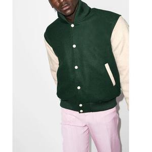 Nouvelle veste universitaire d'hiver pour homme avec logo personnalisé sur le devant, col montant, écologique, respirante, séchage rapide, toile légère - Product Image 5