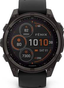 SALES Nouveau Fenix 8 Sapphire 47mm AMOLED Original avec bracelet en silicone gris carbone, GPS, scellé OEM, garantie 1 an, origine US - Product Image 4