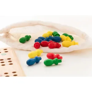 Jeu de société Ludo en bambou durable, gadgets écologiques pour le plaisir en famille - Product Image 5
