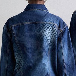 Latest Style New Arrival Customized Color Unisex Jeans <b>Jacket</b> Cotton Polyester Wholesale Unisex Jeans <b>Jacket</b> - Product Image 4