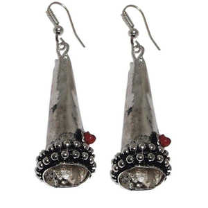 Urthn <b>Fine</b> <b>Dangle</b> <b>Earrings</b> Black Oxidised Danglers - Product Image 1