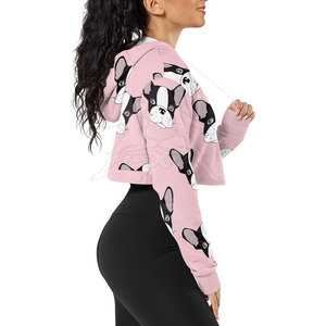Outdoor Use Best Selling Women Crop <b>Top</b> Hoodies Fashion Clothing Durable Women Crop <b>Top</b> Hoodies - Product Image 6