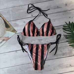 Maillot de bain deux pièces en tissu durable, style bikini pour femmes, vêtements de plage d'été, fournisseur en gros OEM - Product Image 6