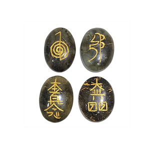 Usui Reiki Labradorite With Usui Reiki <b>Set</b> Symbol <b>Set</b> Natural Stone Healing Usui <b>Crystal</b> Reiki Gemstone Wholesale - Product Image 3