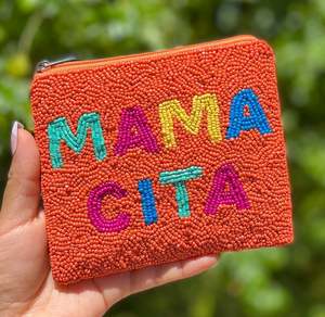 Bolsa de cuentas de vaquero de alta calidad de Color blanco de diseño múltiple, Mini monedero occidental hecho a mano, Material de lona con cierre de cremallera - Product Image 1