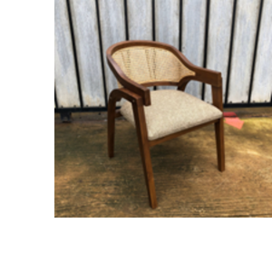 Venta al por mayor de calidad duradera al aire libre interior de madera de teca Silla de caña de ratán para comedor sala de estar - Product Image 3