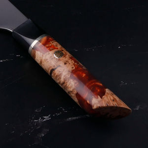 Couteau de chef japonais haut de gamme en acier Damas VG10 avec manche en résine de 6,5 pouces, couteau Deba, couteau de cuisine, Gyuto - Product Image 5