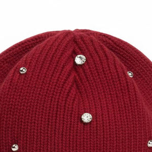 Gorro de Invierno de Alta Calidad con Diseño Jacquard, Estilo 2026, con Pedrería, Unisex, Transpirable e Impermeable, 100% Acrílico - Product Image 3