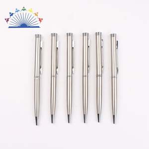 Bolígrafo Metálico Giratorio Plateado de Bolsillo, Mini, Estilo 2024 - Product Image 2