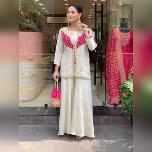 Salwar Kameez de Seda Multicolor de Última Moda con Detalles de Resham y Elegante Dupatta, Colección 2025 - Product Image 6