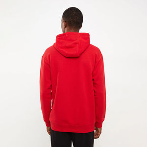 Vente en gros de pulls à capuche à manches longues 100% coton pour hommes, logo personnalisé, polaire brodée, vêtements d'automne, sérigraphie, teinte unie - Product Image 5