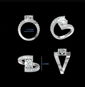 Bague pour femme en diamant de laboratoire de qualité supérieure 1,00 ct, or jaune 18 carats, bijoux de luxe certifiés IGI, bijoux de mariage et de fiançailles Privaa Jewels - Product Image 5