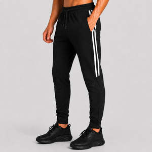 Core Fit <b>Joggers</b> Black <b>Slim</b> Fit High Waist Sporty Pants Pleats Patterns Long Leg Fashionable Customizable Logo XL for Winter - Product Image 1