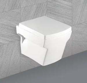 Toilette de taille standard EWC de meilleure qualité à bon prix Qualité d'exportation sans rebord accroché au mur en céramique - Product Image 6
