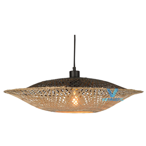 Top Sale Product Bamboo Jute Corn Husk Woven Lampshade Lamps Home Decor Sustainable Custom Design Restaurant Hotel Decor - Product Image 6