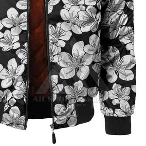 Chaqueta de bombardero personalizada con logotipo bordado por sublimación OEM de satén 100% duradero, chaqueta de bombardero para exteriores al mejor precio para hombres - Product Image 4