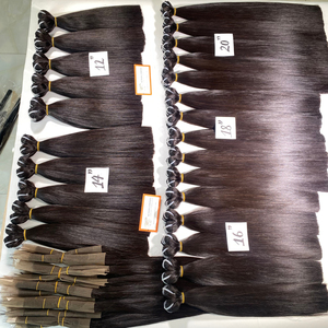 Wholesale Top Grade Premium 100% Raw Remy Virgin Vietnamese Human <b>Hair</b> Extensions Natural Black Bone Straight Machine <b>Hair</b> - Product Image 2
