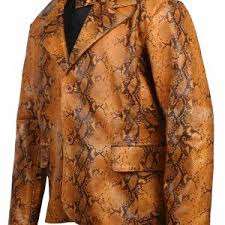Chaqueta de Invierno de Cuero con Estampado de Serpiente para Hombre, Estilo Casual, Transpirable, Moderno y Elegante, de Fábrica a Precio Accesible - Product Image 3