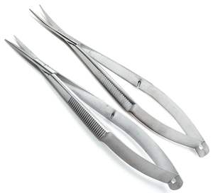 12cm Satin Stainless Steel Micro <b>Scissors</b> Sharp Beauty Straight Curved Nostril Mustache for Facial Hair <b>Manicure</b> <b>Scissors</b> - Product Image 2