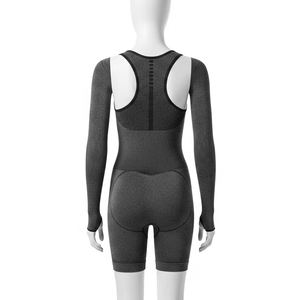 ชุดบอดี้สูทไนลอนสำหรับผู้หญิงชุดเล่นฟิตเนสรัดรูปแห้งเร็วผ้าสแปนเด็กซ์ระบายอากาศได้ดีไร้รอยต่อ - Product Image 2