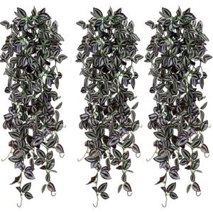 พืชแขวนเทียมไม้เลื้อยสีม่วงเถา<span class=keywords><strong>คิ้ว</strong></span>ปลอมแบบแขวนเถาองุ่นเถาองุ่นสำหรับตกแต่งผนังบ้านห้องงานเลี้ยงในสวน - Product Image 1