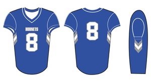 Maillot de football Hornets en twill de haute qualité, personnalisable avec nom et numéro, impression numérique, manches courtes, pour hommes, été, grandes tailles - Product Image 2