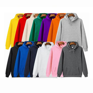 Sudaderas con capucha de lujo informales en blanco con estampado de logotipo personalizado, chándal Unisex con bordado de lana, sudaderas con capucha lisas de peso pesado a granel para hombre - Product Image 1