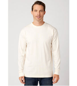 Venta al por mayor de alta calidad en blanco liso de los hombres 100% algodón camiseta de manga larga camisa de bordado de impresión logo - Product Image 1