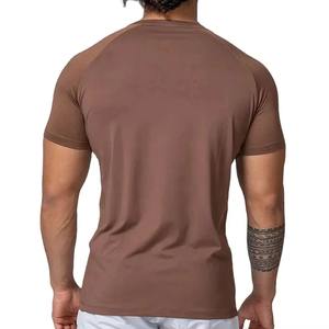 Camiseta Deportiva de Manga Corta con Cuello Redondo para Hombre, de Secado Rápido, Transpirable, 100% Algodón, Corte Regular, con Tela de Lona - Product Image 4