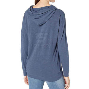 Sweat à capuche oversize pour femme, qualité supérieure, tissu 100% coton, coupe-vent, écologique, service OEM, dernier design tendance - Product Image 6