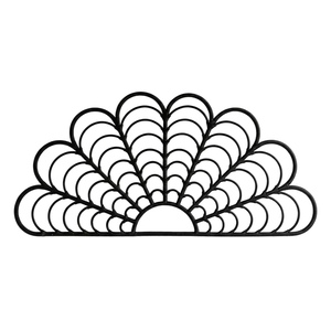 Tête de lit murale en rotin noir en forme de paon, tête de lit suspendue, meubles de chambre à coucher, taille Queen, taille King, vente en gros au Vietnam - Product Image 1