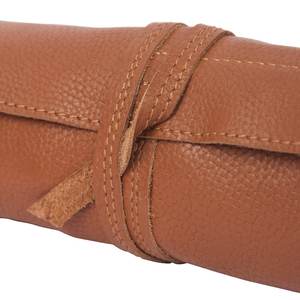 Étui de chargeur en cuir écologique de luxe fermeture à glissière grande capacité organisateur de voyage enroulable pour câbles accessoires LCH-0043 - Product Image 4